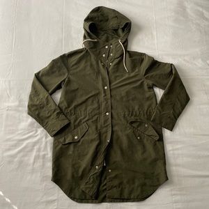 Olive green utility jacket